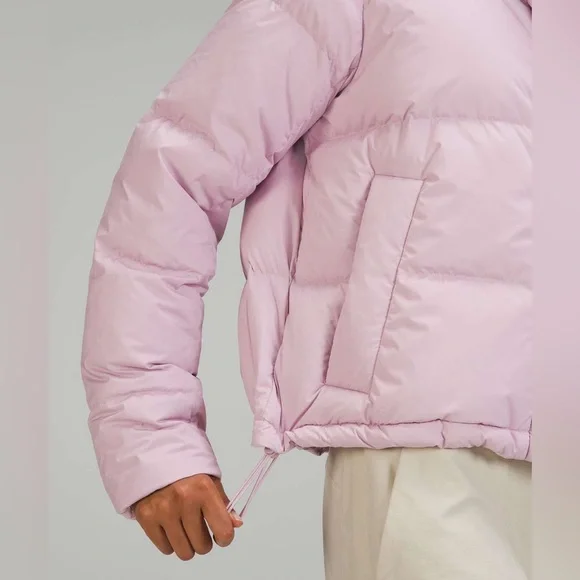 Lululemon Wunder Puff Cropped Jacket Pink Peony - Picture 6 of 8